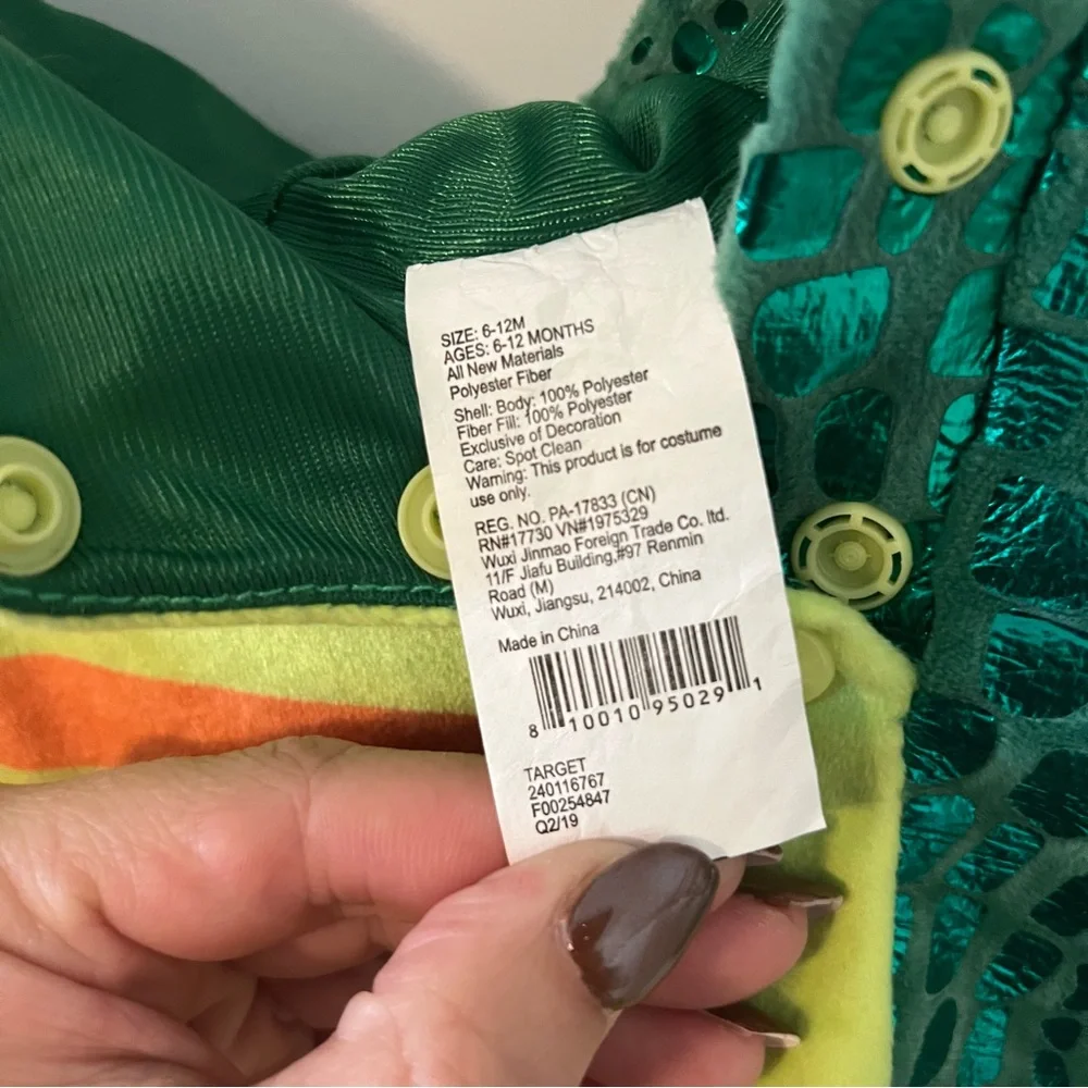 Green Chameleon Halloween Costume - Picture 5 of 7